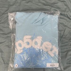 Sp5der hoodie blue